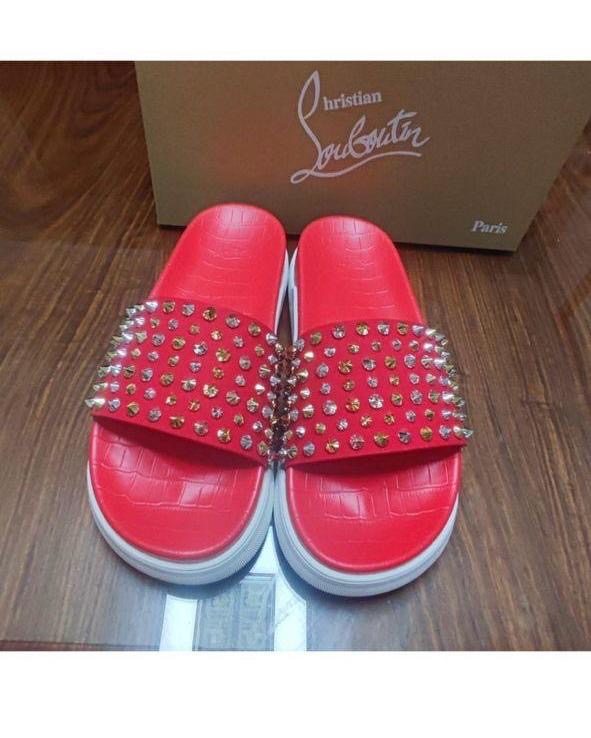 Red Studded Sandal